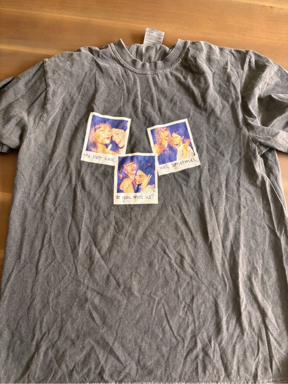 Comfort Colors Gray Short-Sleeve Taylor Swift + Gracie Abrams Tee Sz M
